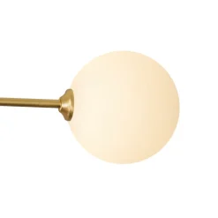 (OpenBox) Frosted Bubble Linear Sputnik Semi Flush Mount