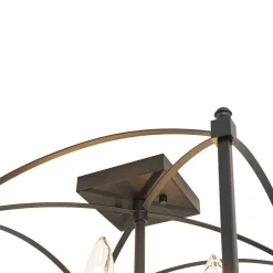 (OpenBox) 4-light French Antique Candle Style Lantern Semi Flush
