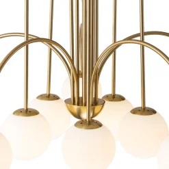 (OpenBox) 10-Light Frosted Glass Globe Bubble Chandelier