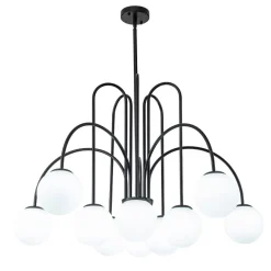 (OpenBox) 10-Light Frosted Glass Globe Bubble Chandelier