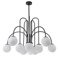 (OpenBox) 10-Light Frosted Glass Globe Bubble Chandelier