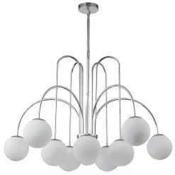 (OpenBox) 10-Light Frosted Glass Globe Bubble Chandelier