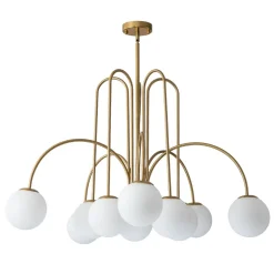 (OpenBox) 10-Light Frosted Glass Globe Bubble Chandelier