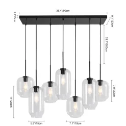 (OpenBox) 7-light Kitchen Island Cluster Pendant Chandelier
