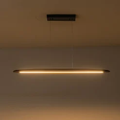 (OpenBox) Minimalist Linear Wood Dimmable LED Island Pendant