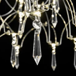 (OpenBox) Modern Luxe Glam Starry Sky LED Crystal Chandelier