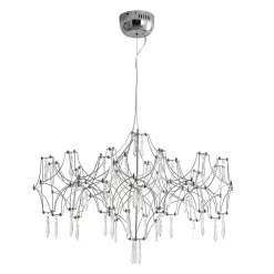 (OpenBox) Modern Luxe Glam Starry Sky LED Crystal Chandelier
