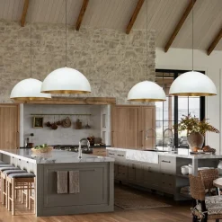 (OpenBox) Oversized Metal Dome Pendant Light
