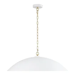 (OpenBox) Vintage Oversized Flat Dome Metal Pendant Light