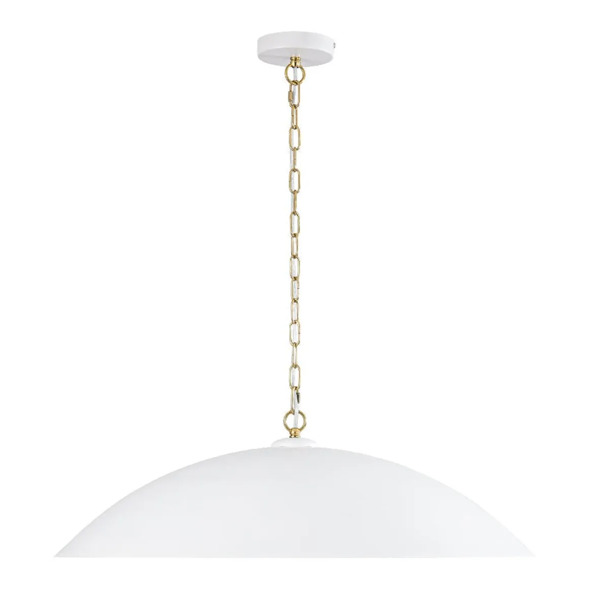 (OpenBox) Vintage Oversized Flat Dome Metal Pendant Light