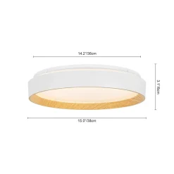 Scandinavian 5CCT Dimmable LED Round Flush Mount Light