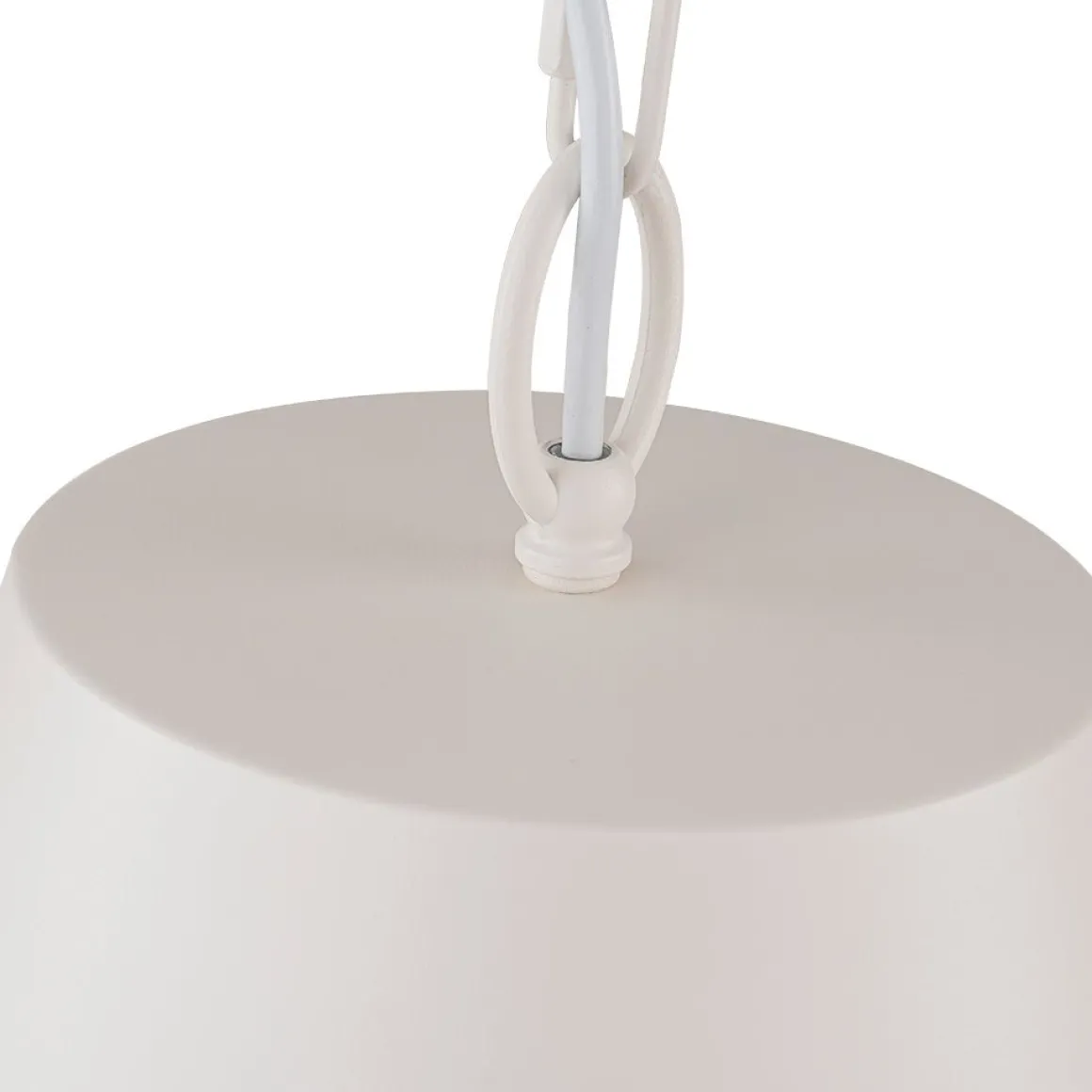 Scandinavian 1-Light Geometric White Kitchen Pendant Light