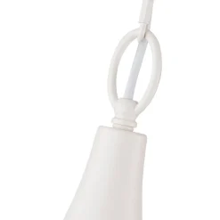 Scandinavian 1-Light Geometric White Kitchen Pendant Light