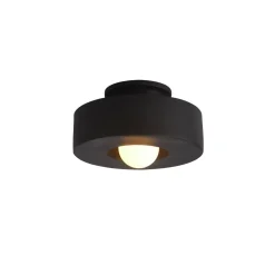 Scandinavian Minimalist Red Velvet Round Single Ceiling Light