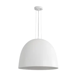 Scandinavian Oversized Iron White Bell Dome Pendant Light