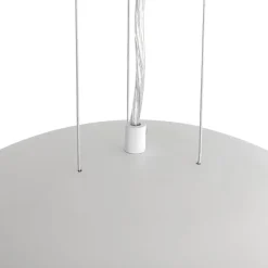 Scandinavian Oversized Iron White Bell Dome Pendant Light