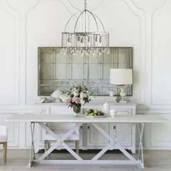 Shabby Chic Crystal Raindrop Chandelier