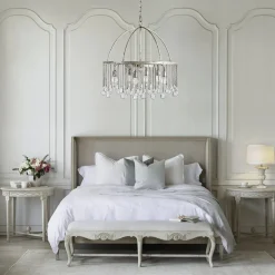 Shabby Chic Crystal Raindrop Chandelier