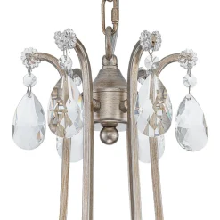 Shabby Chic 6-Light Crystal Empire Candle Chandelier