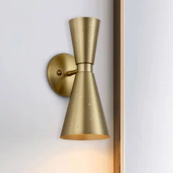 Starry 2-Light Hourglass Wall Sconce