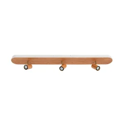 Wood Oval LED Adjustable Spotlight Ceiling Track Light