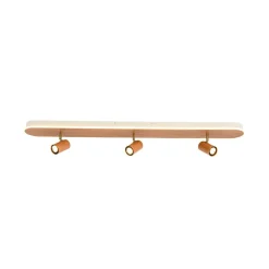 Wood Oval LED Adjustable Spotlight Ceiling Track Light
