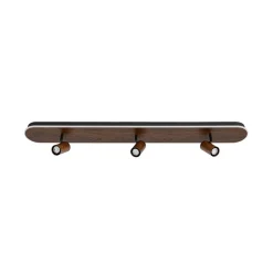 Wood Oval LED Adjustable Spotlight Ceiling Track Light